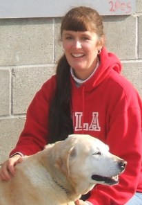 Kristine Lowder and friend