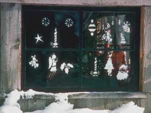 Xmas window treatments