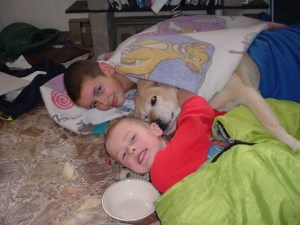 Sam and Josiah, eve and blankets